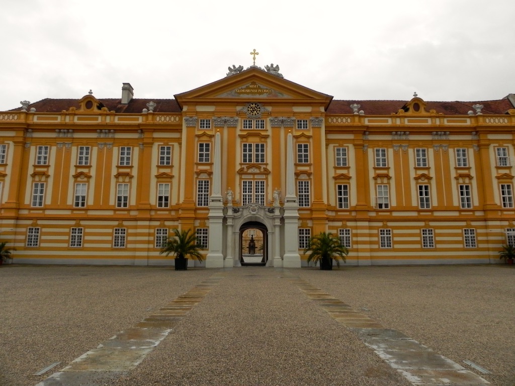 L'ingresso dell'Abbazia benedettina a Melk