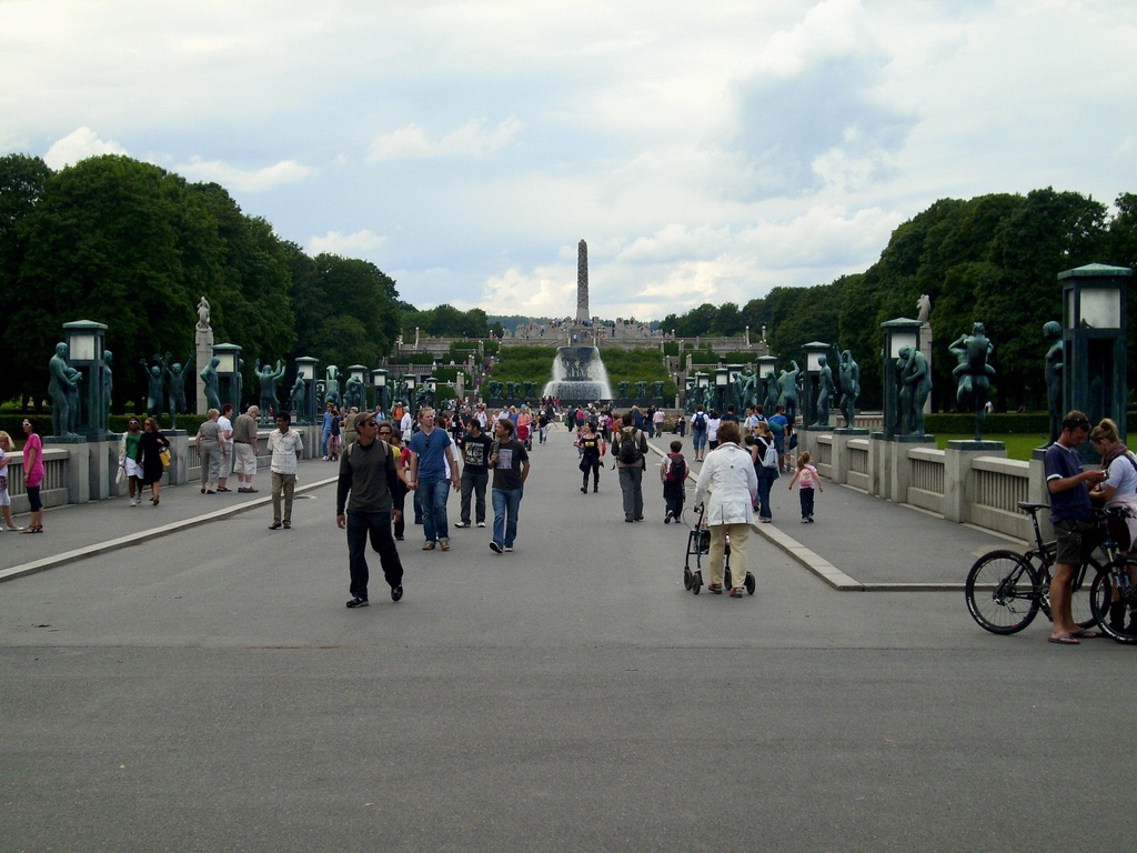 Veduta dall'ingresso del Parco