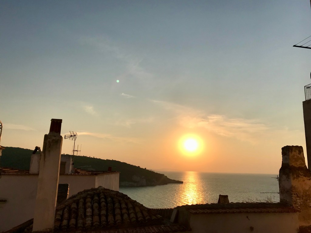 Un tramonto sulla baia